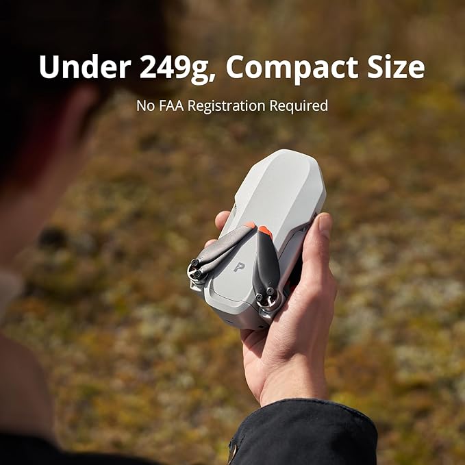Potensic ATOM 2 Drone with Camera for Adults 4K Video, 8K Photo, Under 249g, 3-Axis Gimbal, 10KM Transmission, AI Track, Vertical Shooting, AI Night Shot, QuickShots, Fly More Combo (96-Min Flight)