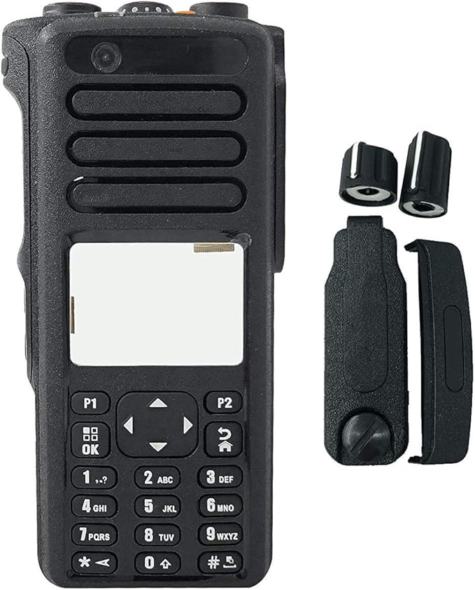 Amasu XPR7550E Black Housing Case Front Cover with Speaker for Radio XPR7550E XPR7580E XIR P8668i P8660i DP4800E DP4801E DGP8550E