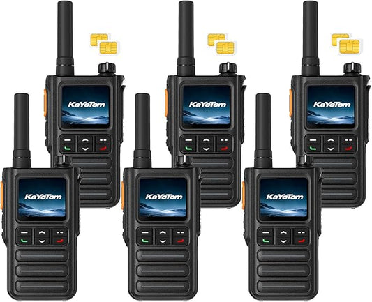Lifetime Free Rapid GPS Unlimited Range Global Walkie Talkies – Long Range Two Way Radio, IP65 Waterproof, AI Noise Cancellation for Nationwide Outdoor, Logistics, Road Trips & Family (6-Pack)