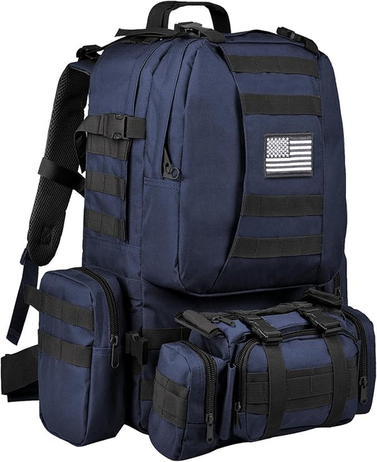 CVLIFE Tactical Backpack Military Army Rucksack 60L Large Assault Pack Detachable Molle Bag…