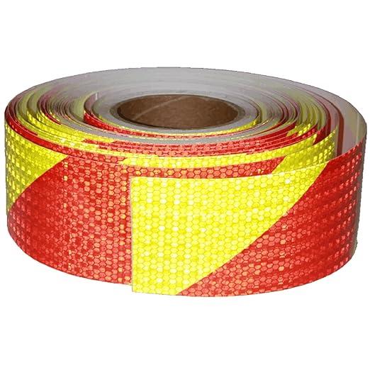 Industrial Reflective Tape Outdoor Waterproof 3 inch Wide, High Visibility Safety Warning Reflector Sticker Strips (168 feet)