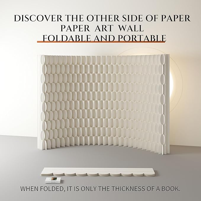 Foldable Room Divider Privacy Screens Movable Temporary Wall Space Partition, 5.25~9.19 FT Tall, 6.56~16.5 FT Width, Choice of Various Sizes and Styles
