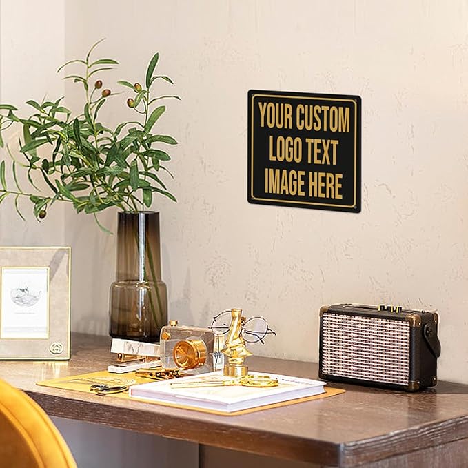 Custom Outdoor Metal Sign - Personalized for Business, Office, Home, Delivery, Road, Garden, Hazard, Parking, Decorative - 8''x8''