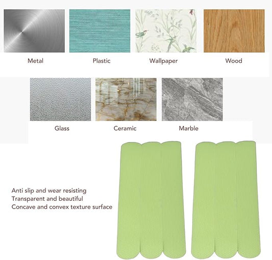 Tissting Glow in The Dark Tapes 24 Strip Green 20 x 2cm - Luminous Safety Egress Markers for Stairs, Walls, Steps, Emergency Exit Signs