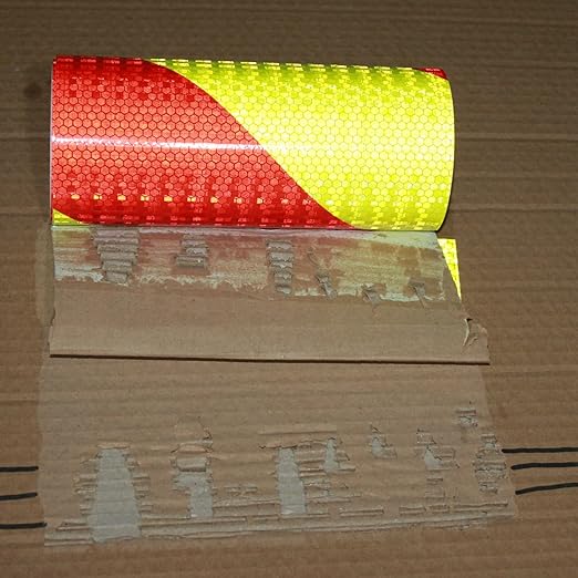 Reflective Tape Outdoor Waterproof 8 inch X 10 feet, High Visibility Hazard Conspicuity Safety Industrial Marking Tape