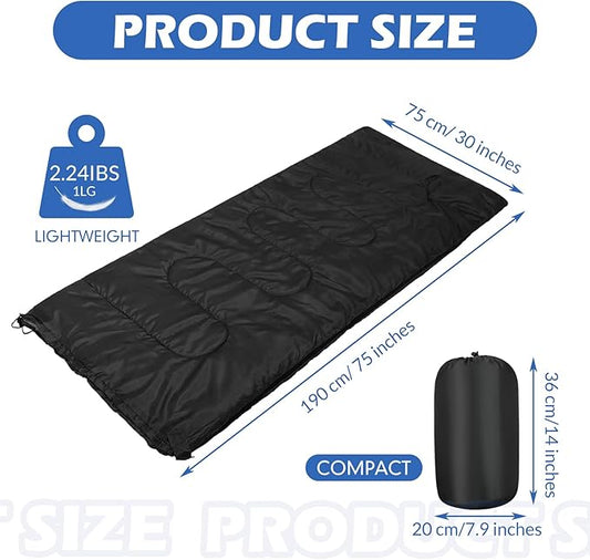 Macarrie 12 Pack Camping Sleeping Bags for Adults Bulk Cold Weather Kids Sleeping Bag Homeless Lightweight Waterproof Compression Sack for Backpacking Traveling Hiking Outdoor