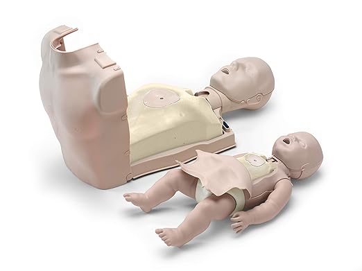CPR Savers Prestan Professional Infant CPR Training Manikin with 2019 AHA Feedback Monitor, Medium Skin, PP-IM-100M-MS