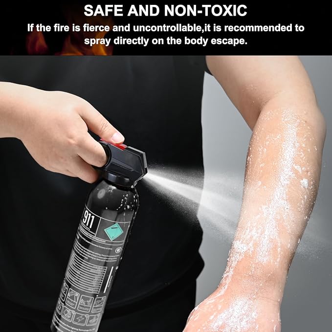 Fire Extinguisher for Home - Car Fire Extinguisher with Mount, Small A B C K Fire Extinguisher, Water-Based Fire Extinguishers for Car/House/Kitchen/Truck/Marine/Boat/Vehicle/utv/rv (6)