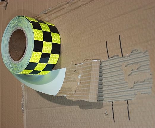 Reflective Tape 3 Inch x 68 Feet, Outdoor Waterproof High Visibility Conspicuity Strong Adhesive Reflector for Trailers