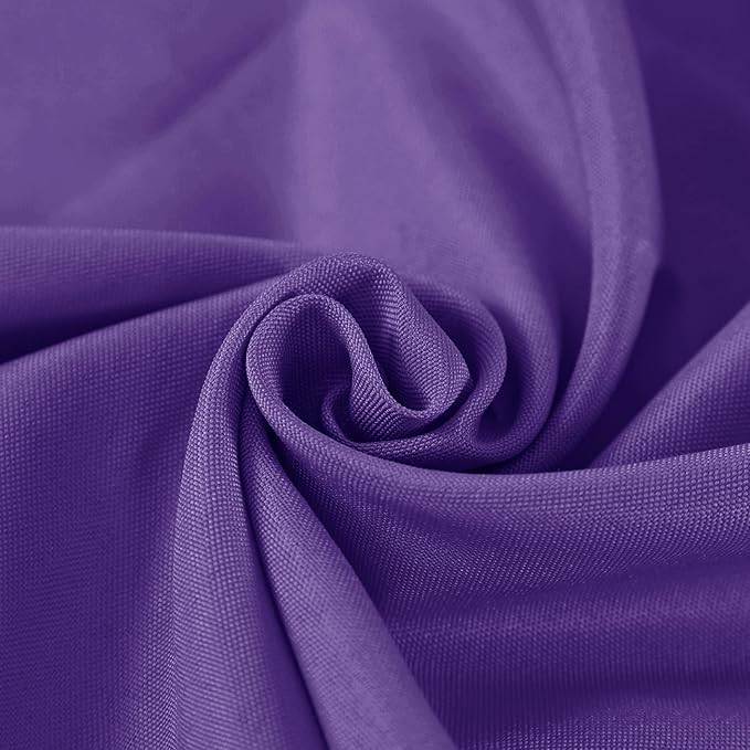 Fokitut 2 Pack Waterproof Rectangle Tablecloth, 90x132 Inch,Stain Resistant and Wrinkle Polyester Table Cloth, Fabric Table Cover for Kitchen Dining, Wedding, Party, Holiday Dinner-Purple