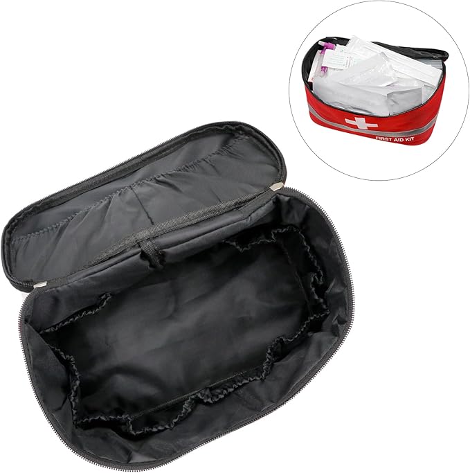 Faylapa Empty First Aid Bag for Home Outdoor Travel Car Camping Hiking, 10.2x5.5x5.5 inches Storage Bag Bag Portable Pouch