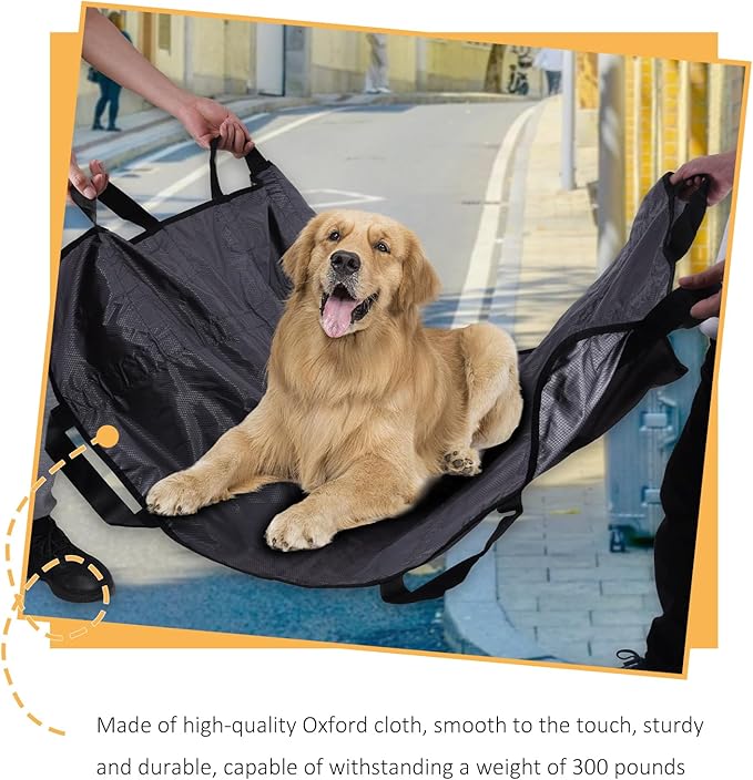 Dog Stretcher for Large Dogs, Dog Stretcher, Portable Stretcher, Emergency Animal Carrier Capable of Holding up to 300 pounds with 8 Handles(Gray)