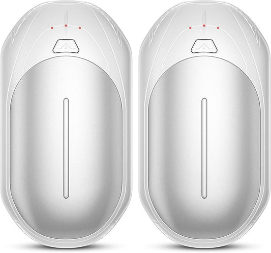 AI Hand Warmers Rechargeable 2 Pack, AI Smart Chips Electric Hand Warmers, 20Hrs Long Safe Heat, Portable Pocket Heater, Gifts for Christmas, Outdoor, Hunting, Golf, Camping Accessories
