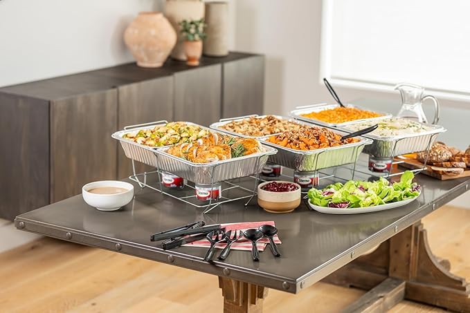 Sterno Fuel Cans - 6-Hour Burn, (6-Pack) Chafing Dish Fuel Can Burners for Food Warmer, Resealable Twist Chafer Fuel Canned Heat, Handy Wick