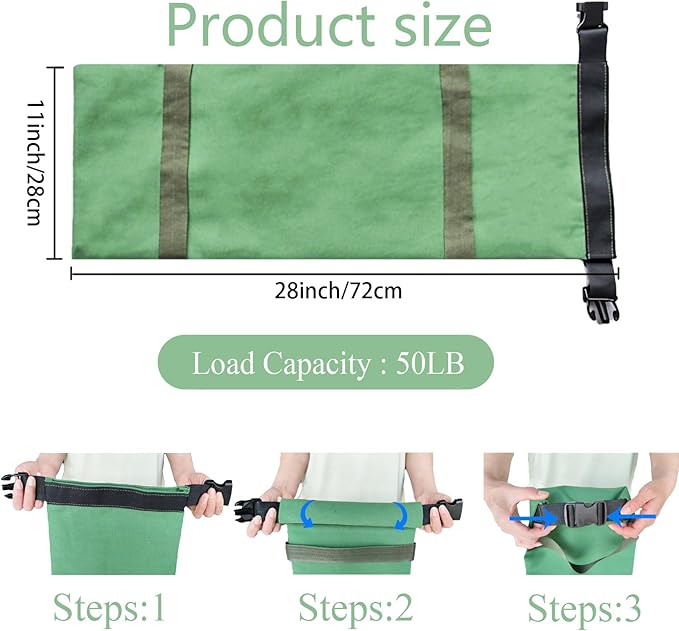 Flood Barrier Sand Bags 4Pcs Thickened Long Canvas Flood Protection Sandbags & Reusable With Insert Buckle Handle Sandbags for Emergency Flood Protection Fits Doors Garages Basement Counterweights (4)