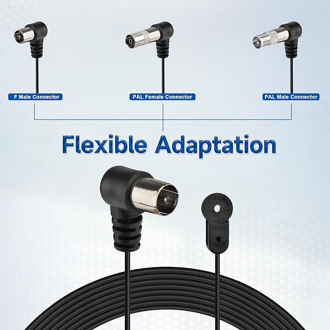 75 Ohm FM Antenna AM Loop Antenna for Pioneer Yamaha Marantz Onkyo Indoor HD Radio FM Radio Bluetooth Home Stereo Receiver AV Audio Video Home Theater Receiver Power