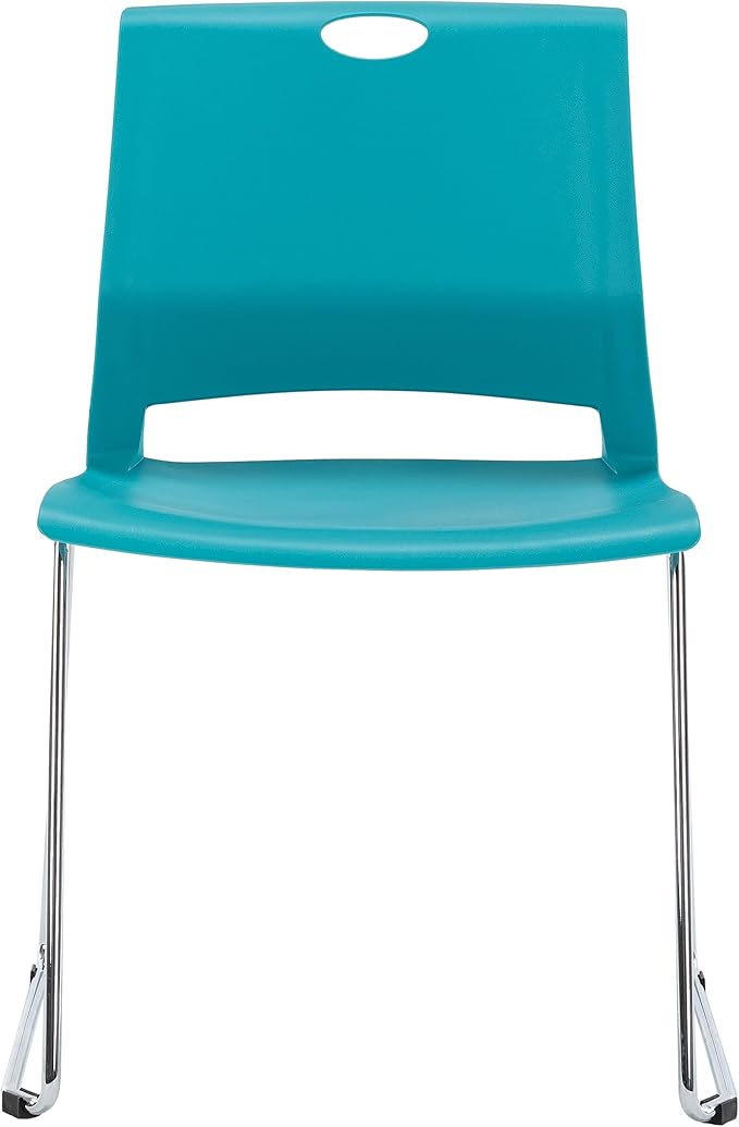Sidanli Blue Stacking Chairs-Set of 4
