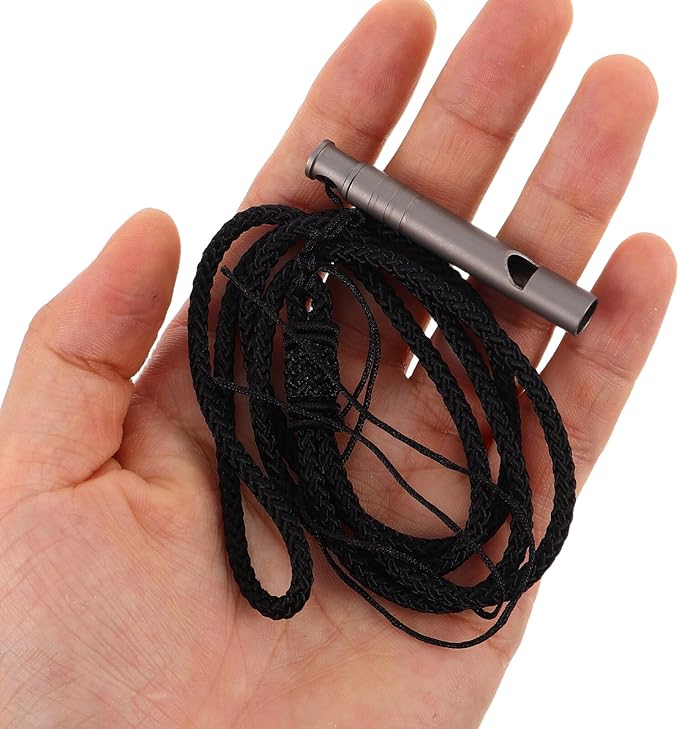 balacoo Loud High-Volume Emergency Whistle with Lanyard Clear Crisp Sound Survival Signal for Coaches Referees Camping Hiking and Safety Training