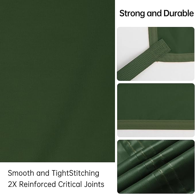 FREE SOLDIER Camping Tarp Waterproof Portable Multifunctional Outdoor Camping Traveling Awning Backpacking Shelter Rain Tarp (Dark Green 13×13ft)