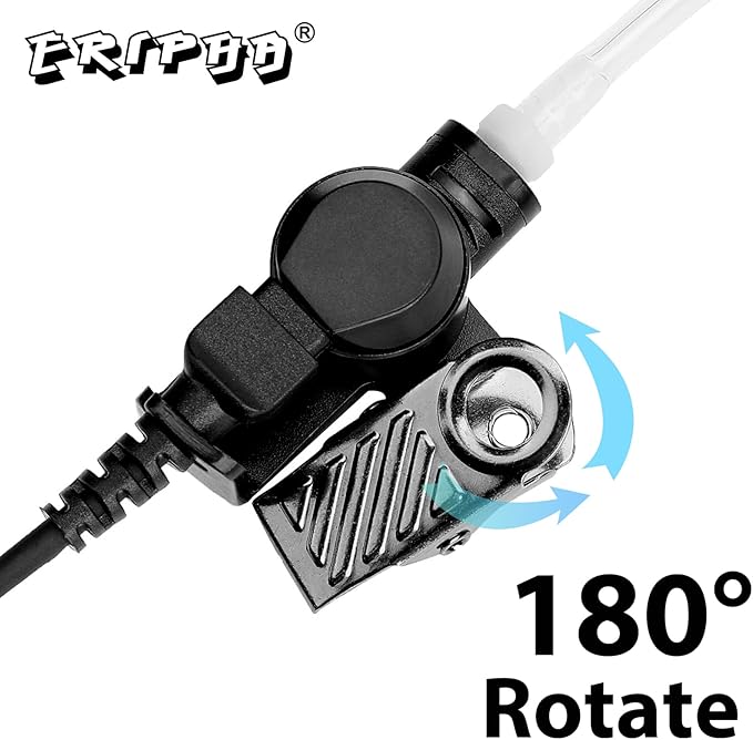 Two Way Radio Earpiece Compatible with Motorola XPR 3000 3000e 3300 3300e 3500 3500e Walkie Talkie Acoustic Tube Headset with Mic PTT