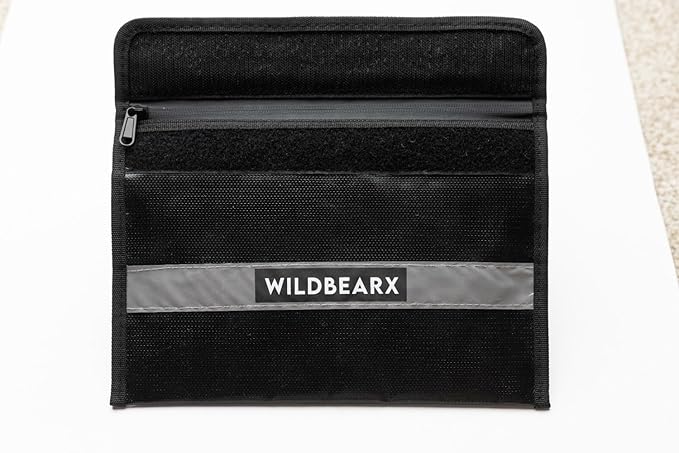 Fireproof and Waterproof Document Bag – 11" x 7.5" Fire Resistant Safe Storage Document Bags with Zipper Cash, Money, Passport, Files & Valuables – Home & Office Safety Bag
