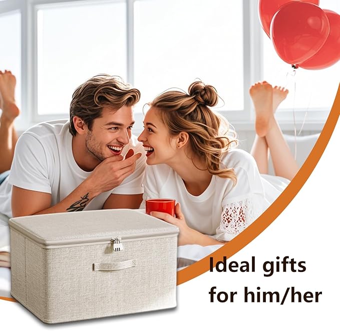 Locking Adult Game Toy Storage Organizer Lock Box Toy Storage Bins Women and Men Game Toys Storage Bags with 2 Drawstring Bags, Large capacity 15 x 10 x 6.3 Inches