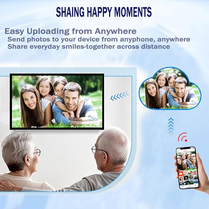 Upgraded Smart Digital Calendar Chore Chart with Digital Picture Frame feature, 15.6" HD Touchscreen Wall Calendar, No Subscription Required, Great for Organizing Your 2026 Calendar