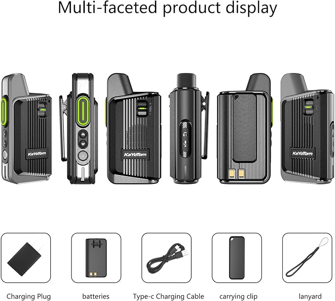 2 Pack Global Walkie Talkie-Unlimited Distance Walkie Talkie-Long Distance walkie Talkie with Clear Audio for Truck Drivers to Communicate remotely During Logistics Operations (Black-Gray, 6)
