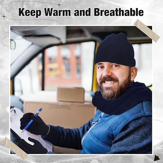 Unittype 300 Pcs Winter Homeless Care Supplies Bulk - Beanies Caps Gloves Scarves Set for Community Charity Church Donation