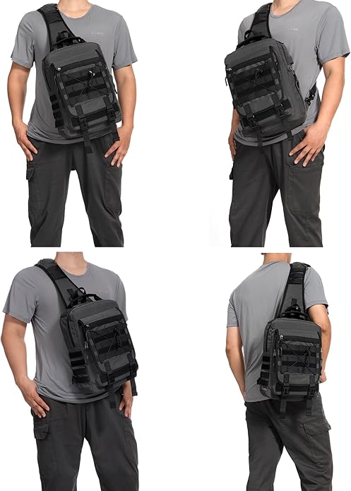 NICGID Tactical Military Backpack Daypack Molle Army Assault Pack Bug Out Bag Travel Fishing Hiking Trekking Rucksack