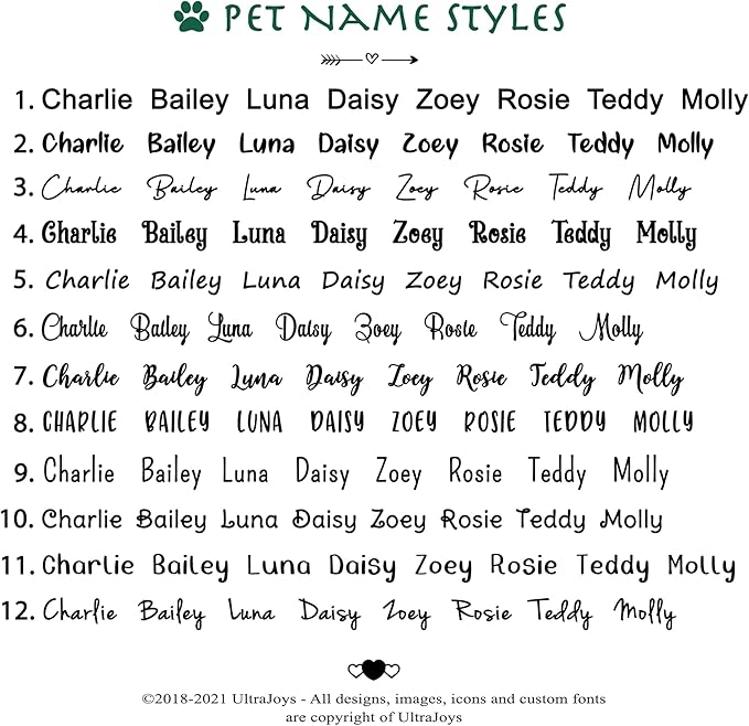 Ultra Joys Dog Tags Personalized for Pets - Hollow Paw Custom Pet ID Tag - Engraved Dog Tag for Small, Large Dogs - Large Round in Black
