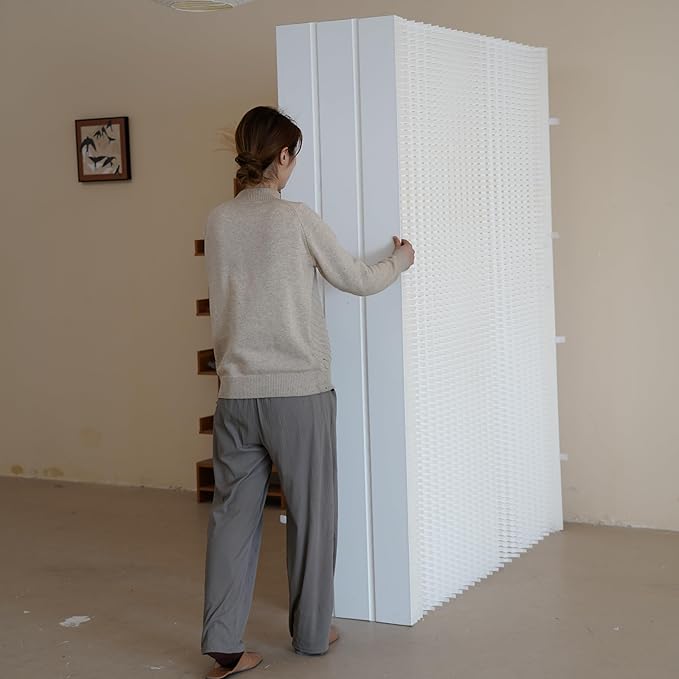 Foldable Room Divider Privacy Screens Movable Temporary Wall Space Partition, 5.25~9.19 FT Tall, 6.56~16.4 FT Width, Choice of Various Sizes and Styles