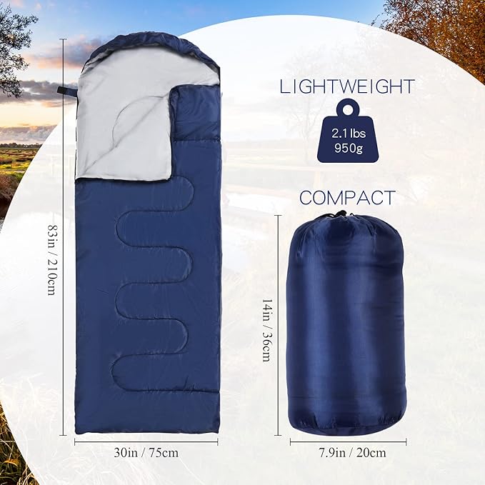 Macarrie 10 Pcs Bulk Sleeping Bags for Homeless Donation Shelter Adults 0 Degree Waterproof Sleeping Bags with Compression Sack for Cold Weather Emergency Hiking Camping Warm
