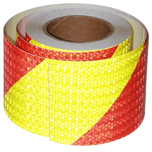 Reflective Tape 4 Inch x 68 Feet, Outdoor Waterproof High Visibility Adhesive Stickers, High Intensity Strips for Vehicles