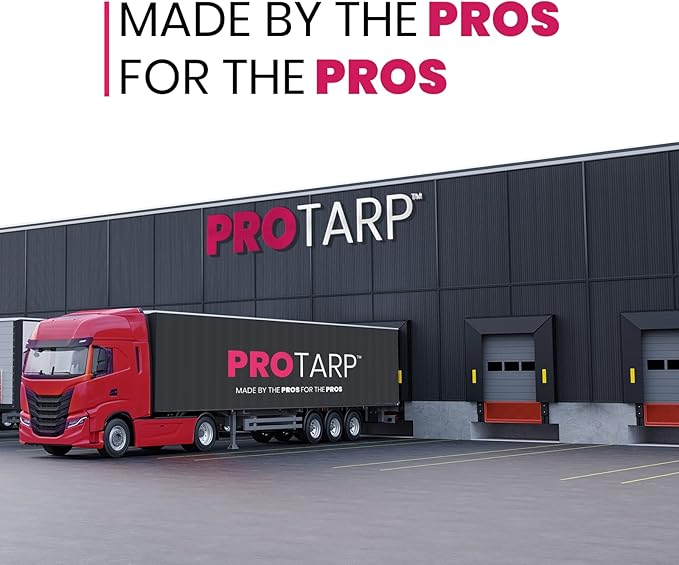 PROTARP Extreme Heavy Duty 22 Mil Tarp Cover, Waterproof, UV Resistant, Rip and Tear Proof, Poly Tarpaulin with Reinforced Edges for Roof, Camping, Patio, Pool, Boat. (Blue 20′ X 20′)