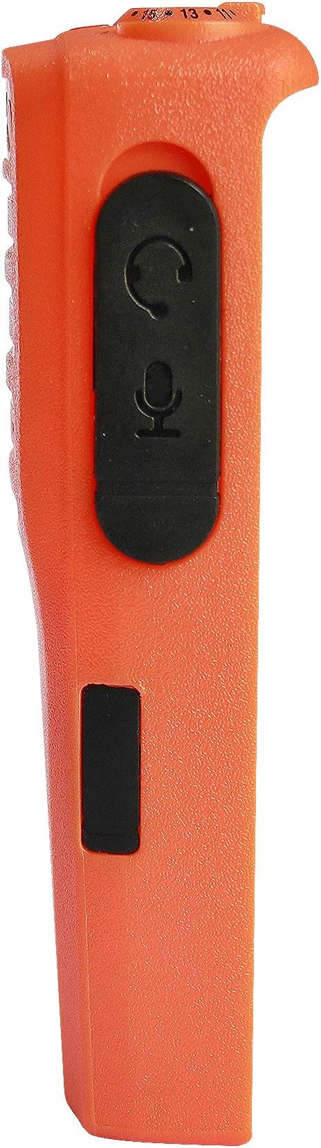Amasu Orange 16 Channel Replacement Housing Case Compatible with CP200D with Buttons Channel PTT Button