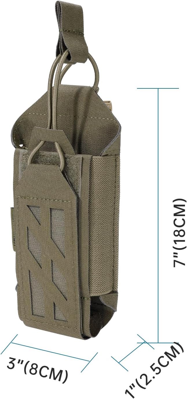 EXCELLENT ELITE SPANKER Tactical Universal Radio Holster Holder Molle Radio Pouch Adjustable for Duty Belt,Vest for Two Ways Walkie Talkie
