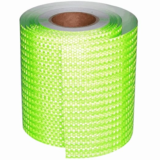 Industrial Reflective Tape Green 8 inch Wide, Outdoor Waterproof High Visibility Safety Warning Reflector Sticker Strips (68 feet)