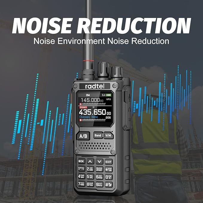 Radtel RT-920 Walkie Talkie 8W Long Range Programmable Bluetooth Two-Way Handheld Radio, SW MW LW CB 27MHz -126dBm Receive SSB AM FM Noise-Reduction NOAA
