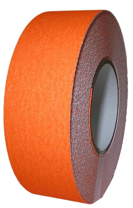 GGR Supplies T.R.U. NST-20 Non-Skid Tape 60 ft. Length Safety Way 60 Grit Anti Slip Traction Tape 32 Mil No Slip (4 in. x 60 ft. (100mm Wide), Fluorescent Orange)