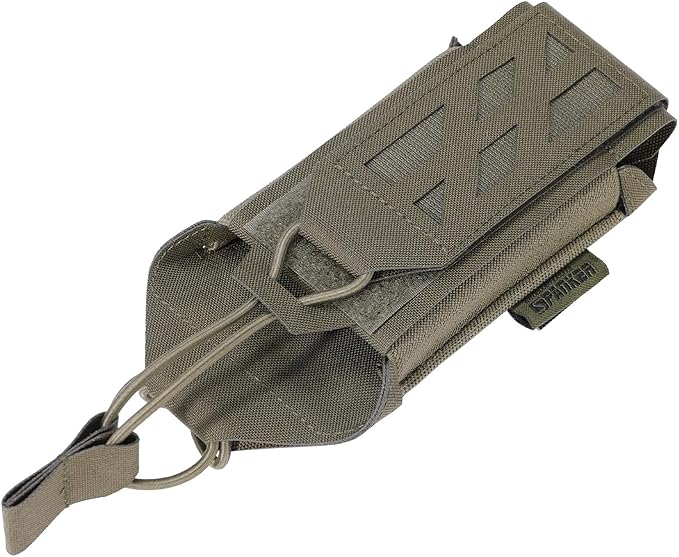 EXCELLENT ELITE SPANKER Tactical Universal Radio Holster Holder Molle Radio Pouch Adjustable for Duty Belt,Vest for Two Ways Walkie Talkie