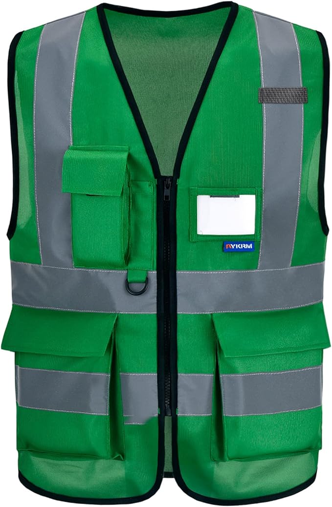 A-SAFETY XSmall Green hi vis vest xs