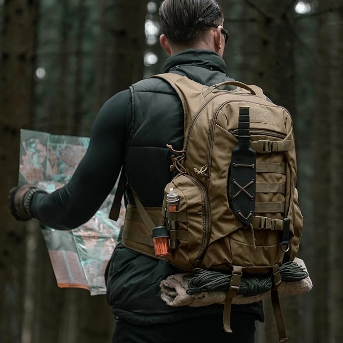 Mardingtop Tactical Molle Backpack for Men- 18L/28L EDC Hiking & Motorcycle Backpack