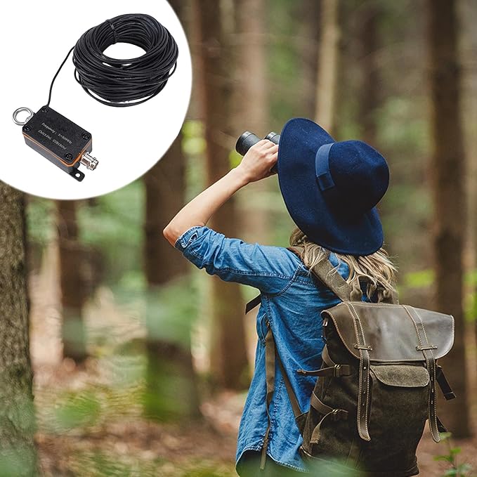 Jectse End Fed Half Antenna, Portable Broadband 130MHz HF Shortwave Antenna with Compact Bag for Amateur Radio CW SSB Communication