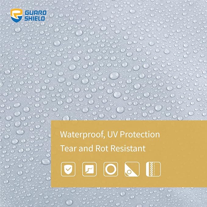 GUARD SHIELD Silver Tarp Waterproof 20x40 Feet Medium Duty All Purpose Poly Tarps Cover 7mil