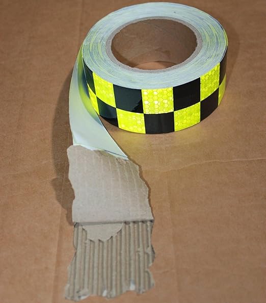 Industrial Reflective Tape 2 inch Wide for Cars, Outdoor Waterproof High Visibility Safety Warning Adhesive Strips (166 feet)