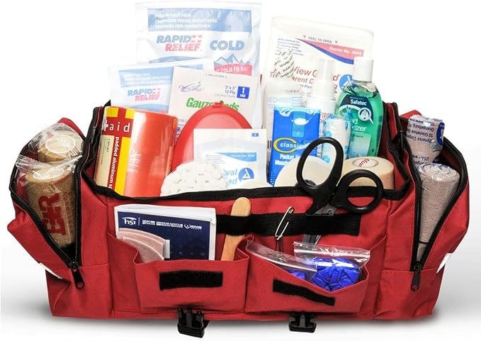 MFASCO Indoor Sports First Aid Kit - Complete Emergency Medical Supplies for Indoor Sports and Recreation - Athlete Health, Injury Response Equipment for Coaches, Players, and Teams