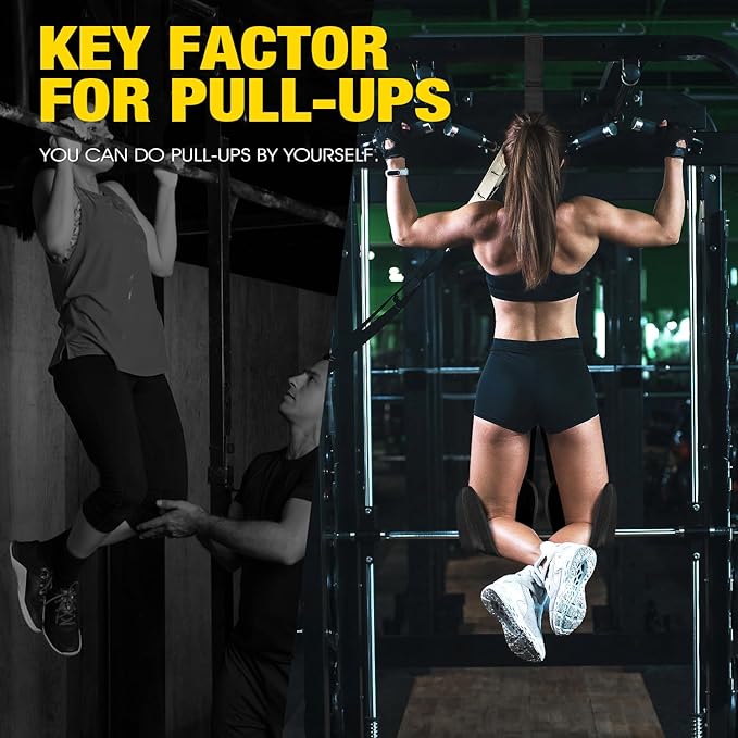 Pull Up Assistance Bands, Resistance Bands for Pull Up Bar Workout, Adjustable Heavy Duty Pull Up Assist Equipment with 4 Assistance Bands, Home Gym Fitness Exercise Strength Training