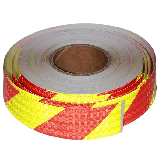 Industrial Reflective Tape 2 inch Wide for Cars, Outdoor Waterproof High Visibility Safety Warning Adhesive Strips (166 feet)