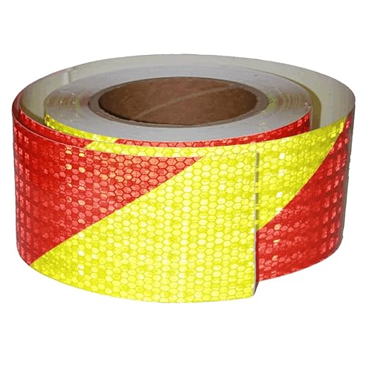 Industrial Reflective Tape Outdoor Waterproof 3 inch Wide, High Visibility Safety Warning Reflector Sticker Strips (68 feet)